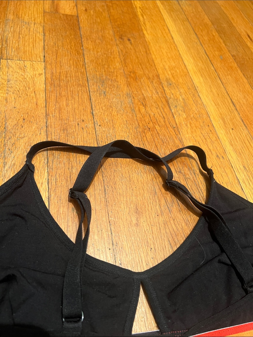 TomboyX Cross Strap Bralette in Black With Pride Strap, Size XL - Picture 8 of 10